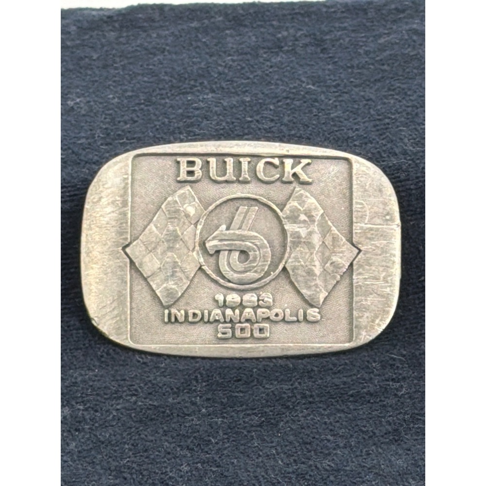 Vintage 1983 Buick Indianapolis 500‎ Pewter Belt Buckle Limited Edition #22/500